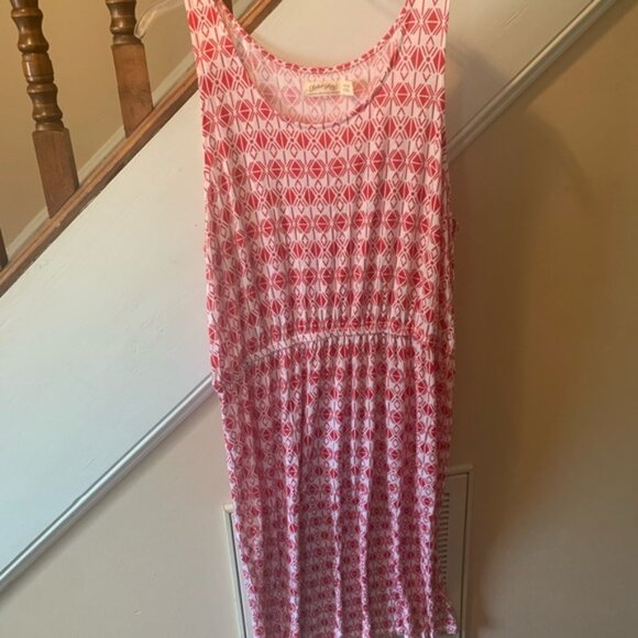 Faded Glory Dresses & Skirts - Faded Glory Red & White Ankle Length Dress